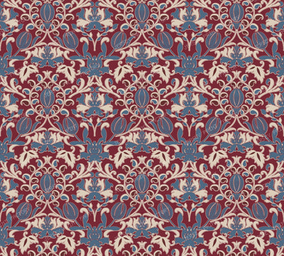 Vintage Damask Floral Ornamental Seamless Pattern