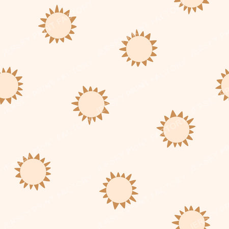 Jungle Sun on pale yellow