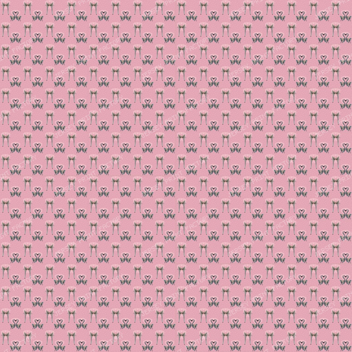 Lemurs in Love on Pink