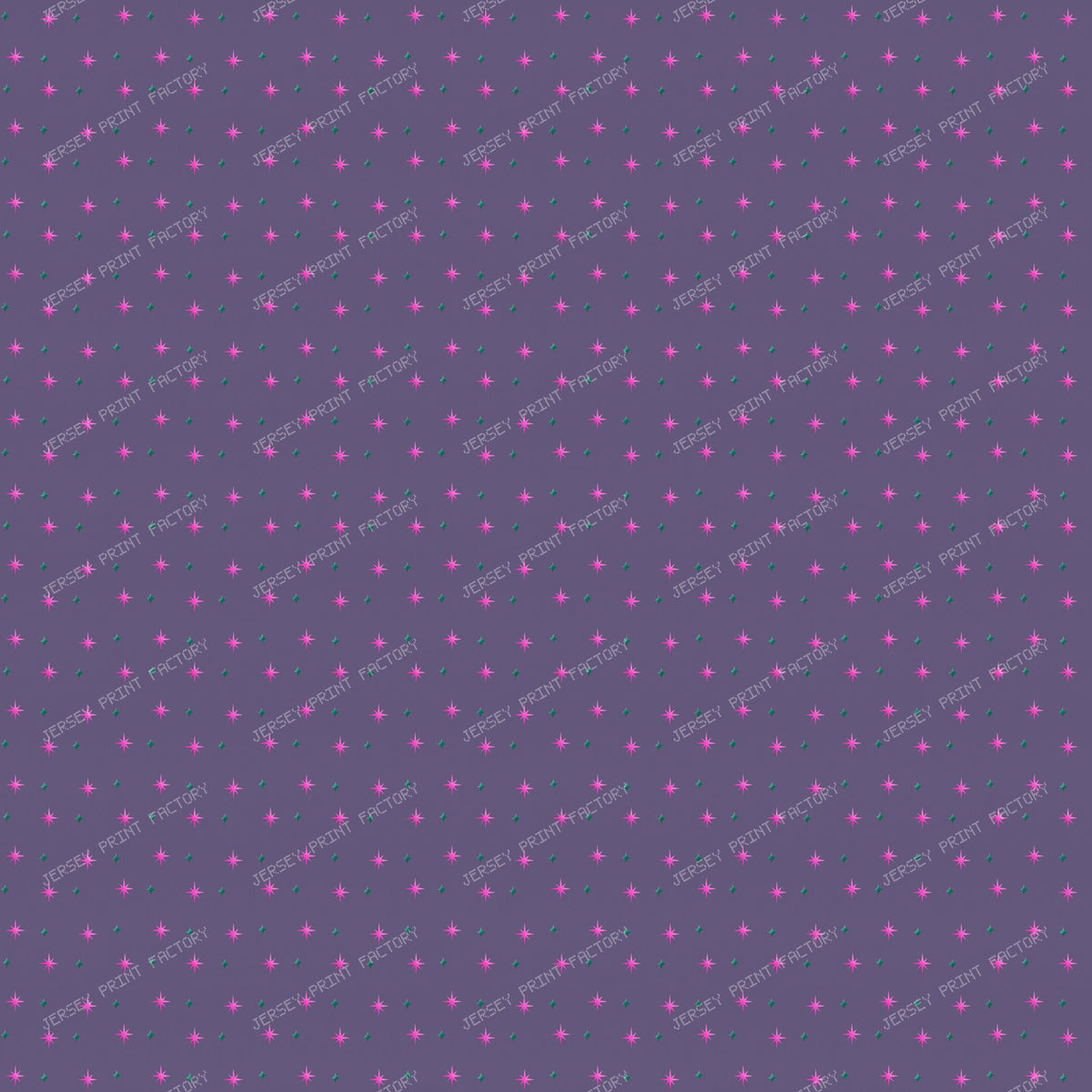 Pink Sparkle & Stars on Muted purple