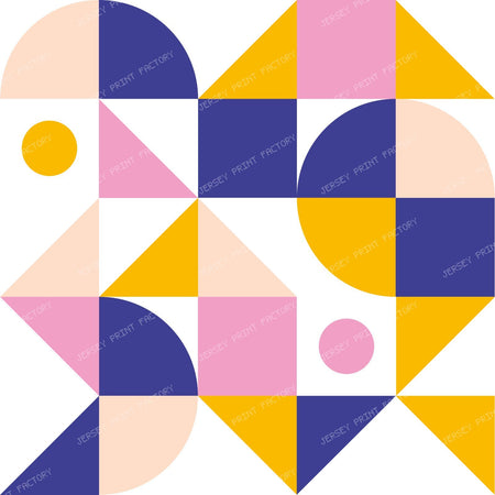 Colorful Bauhaus Pattern, Retro Pattern, Geometric Pattern — Colorful 11