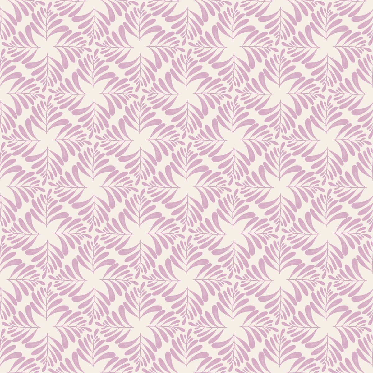 Fern Blockprint lilac