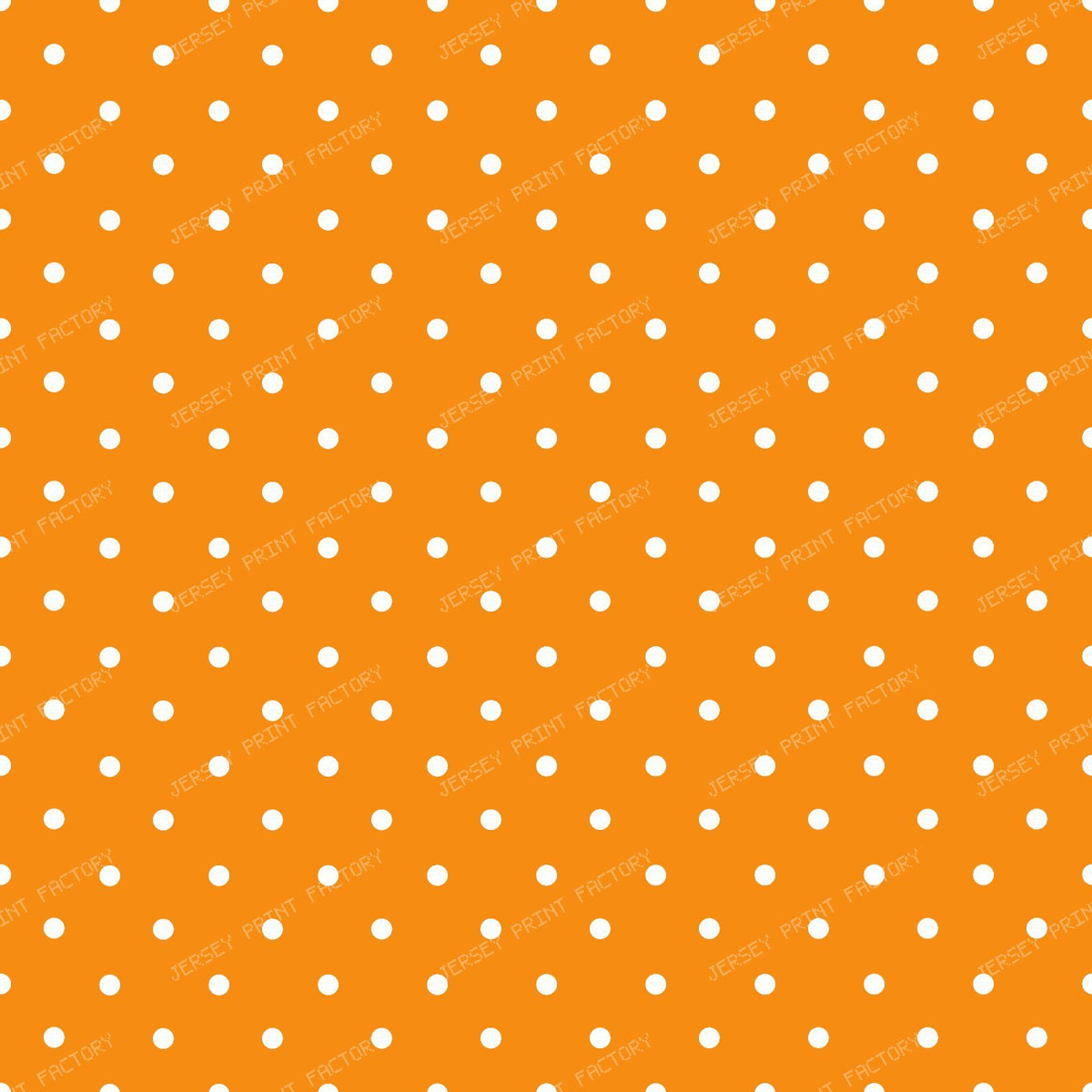 Polka Dots, Polka Dot Pattern, Black and White — Orange