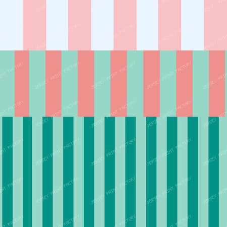 Colorful Geometric Stripes  – Retro Modern Abstract — Teal