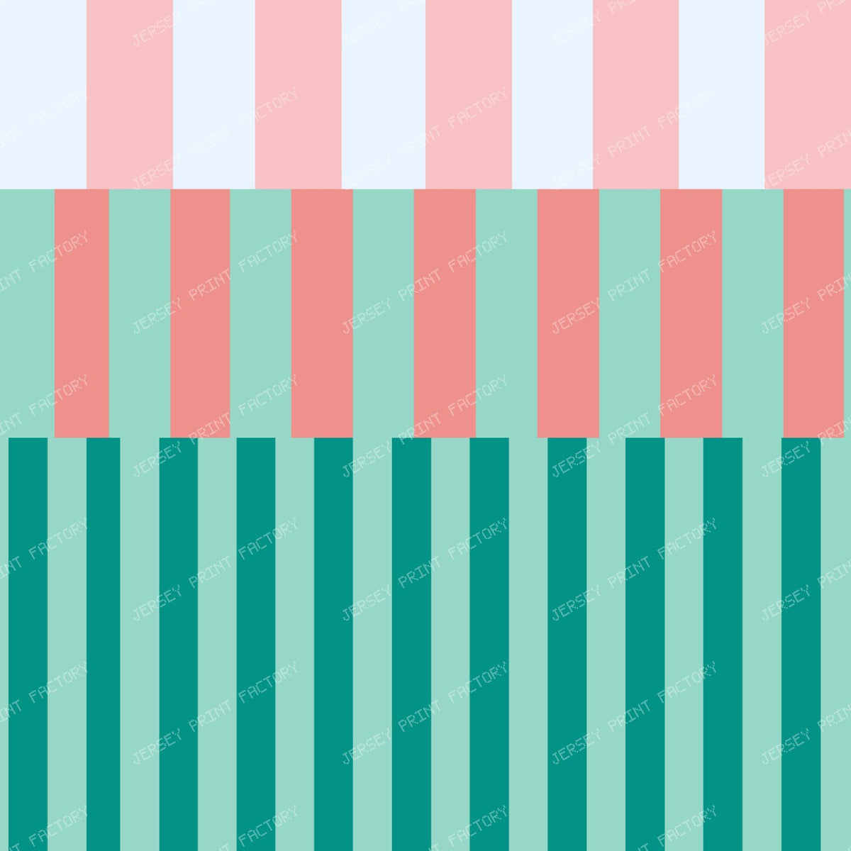 Colorful Geometric Stripes  – Retro Modern Abstract — Teal