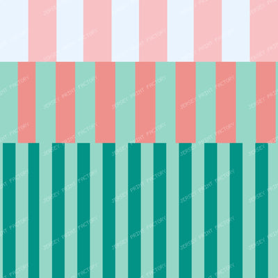 Colorful Geometric Stripes  – Retro Modern Abstract — Teal