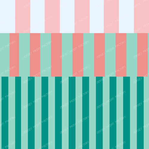 Colorful Geometric Stripes  – Retro Modern Abstract — Teal