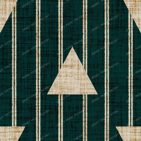 Christmas Arrow Stripe Beige Linen Texture — Deep teal