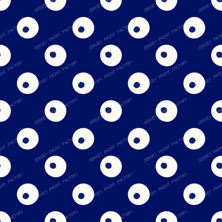 Polish Pottery Peacock Eyes On Navy
