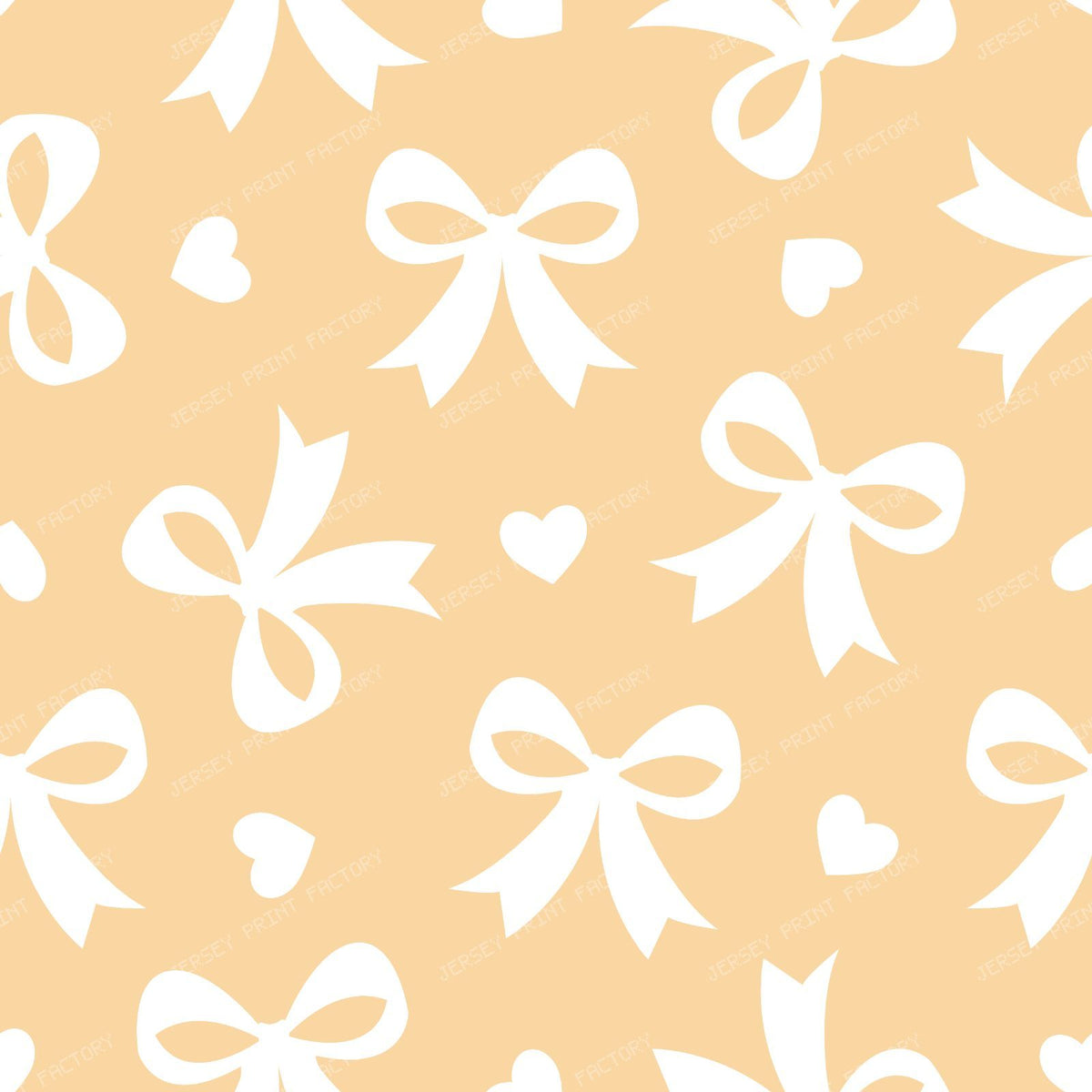 Bow Pattern, Coquette Bow, Ribbon, Cute Bow, White Bow, Hearts, Black — Beige 2