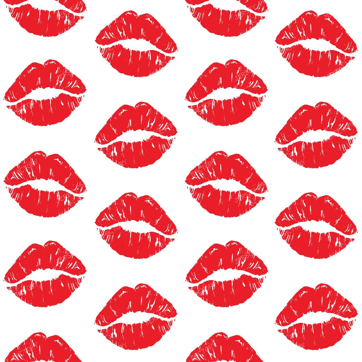 Red Lips, Red Lipstick, Kiss, Pattern Of Lips