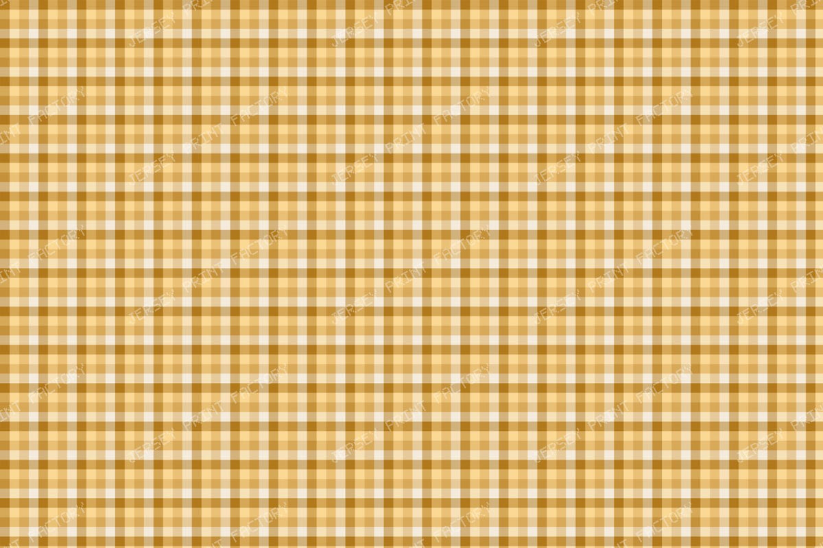 Classic gingham checks in mint and white — mustard, caramel