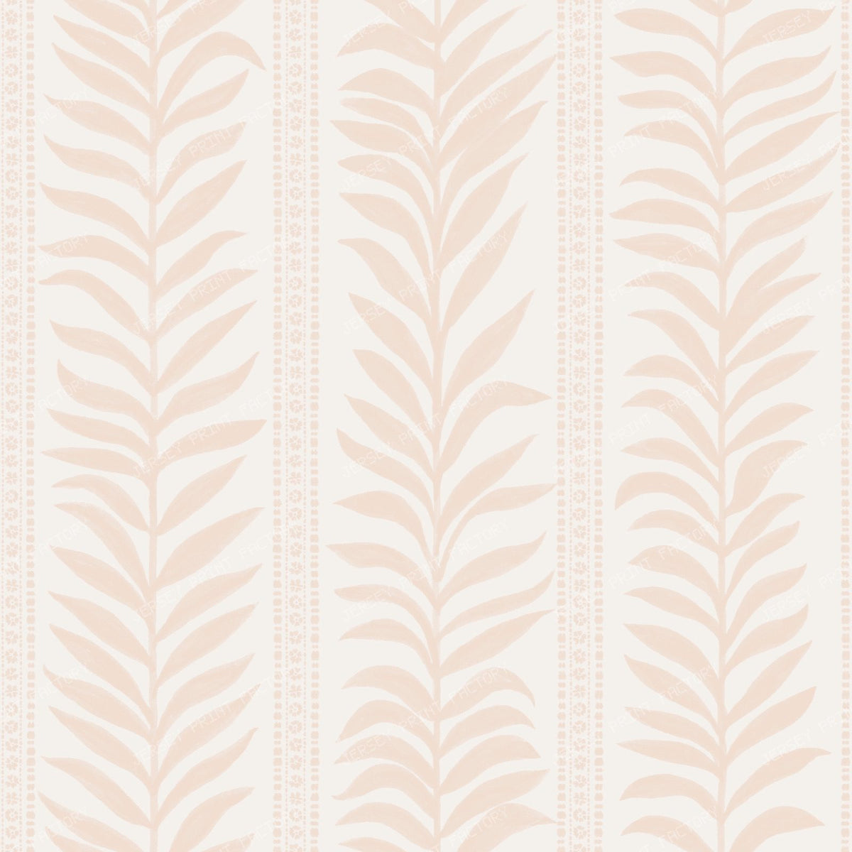 Belinda   Vertical Vine Stripe   White & Ice Blue — Cream & Dusky Peach