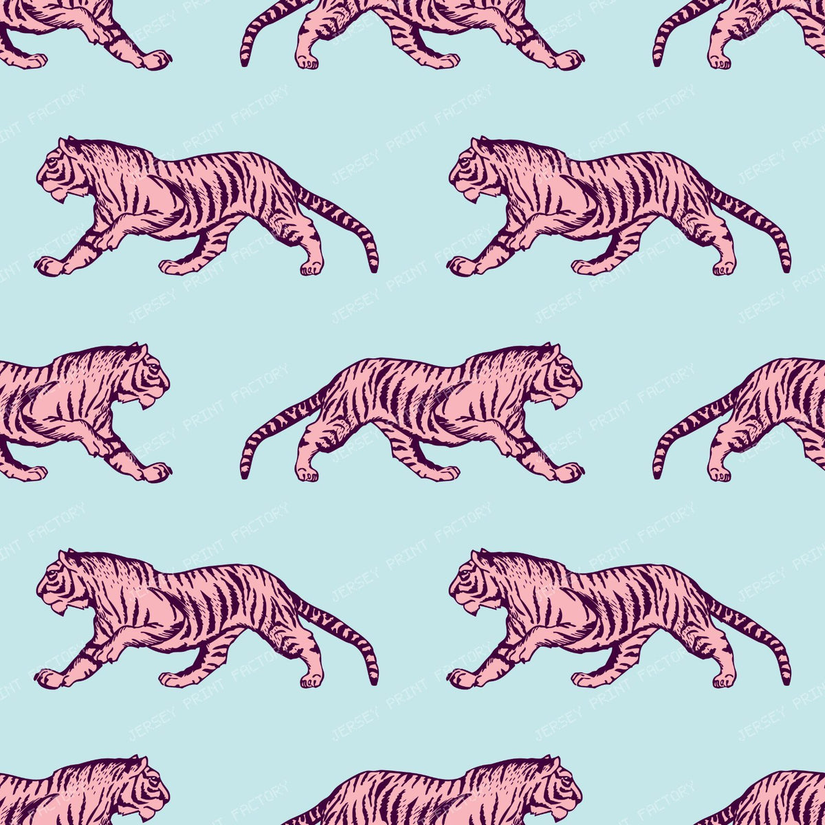 Pattern Of Tigers, Orange Tiger, Jungle Animals, Safari Animals — Pink