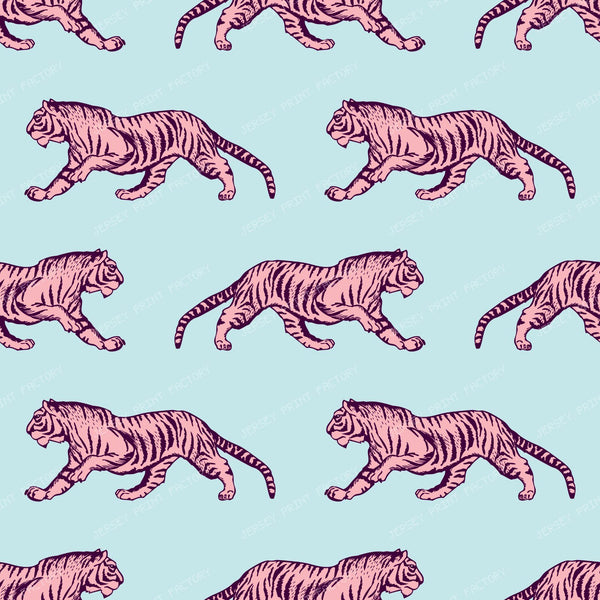 Pattern Of Tigers, Orange Tiger, Jungle Animals, Safari Animals — Pink