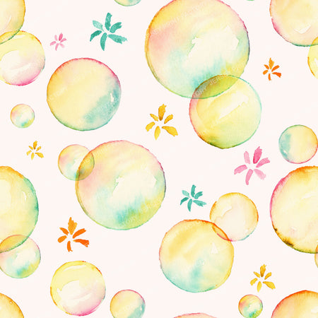 Rainbow Watercolor Bubbles