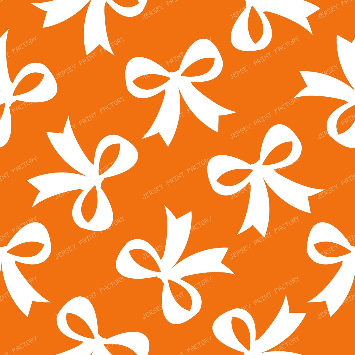 Bow Pattern, Coquette Bow, Ribbon, Cute Bow, White Bow, Black — Orange 2