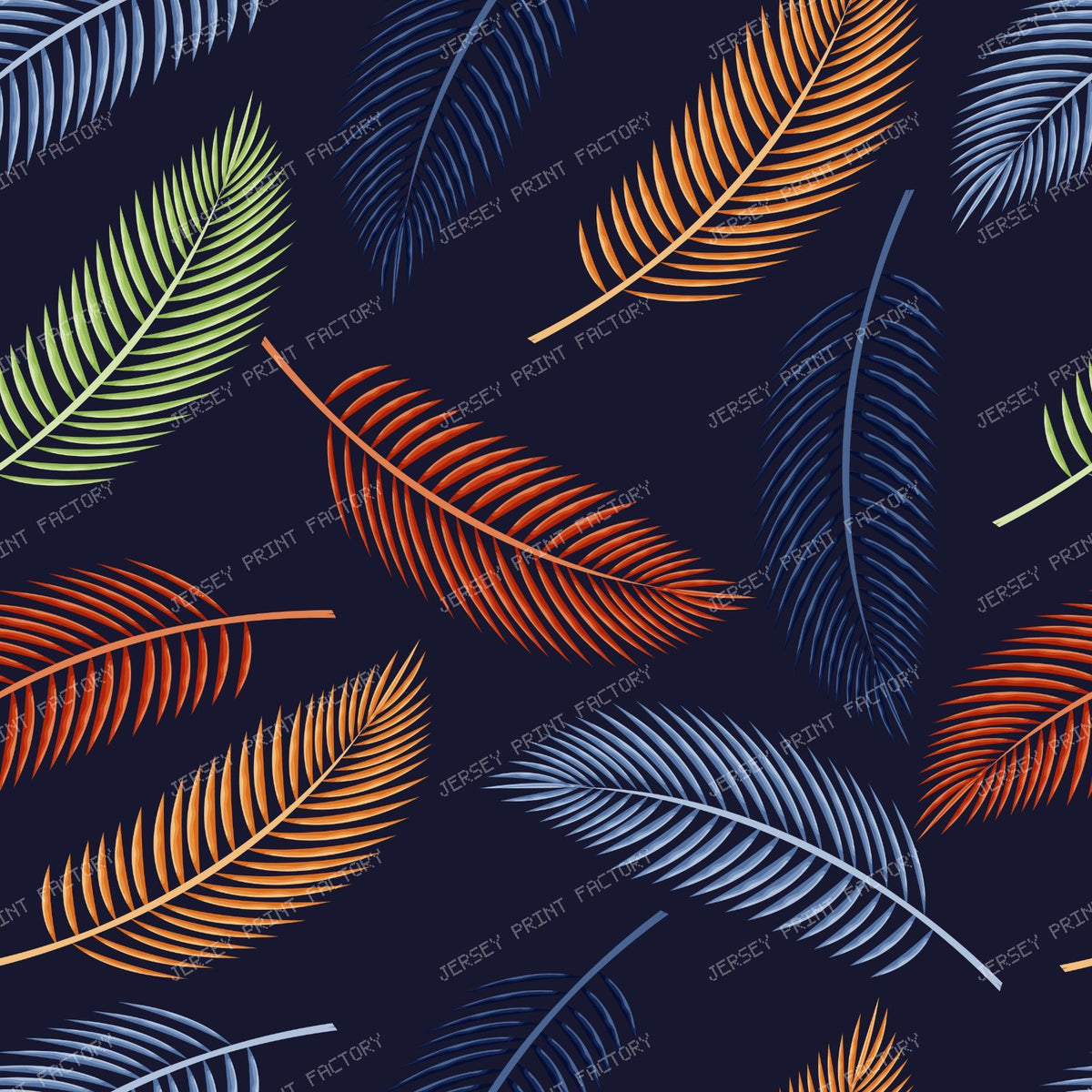 Colorful Palm Leaves, Palm Pattern, Tropical Pattern — Colorful 13