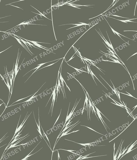 Sway - Soft Neutral Grass Pattern for Calm Modern Projects - Moss