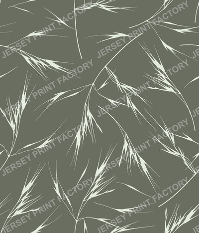 Sway - Soft Neutral Grass Pattern for Calm Modern Spaces - Moss