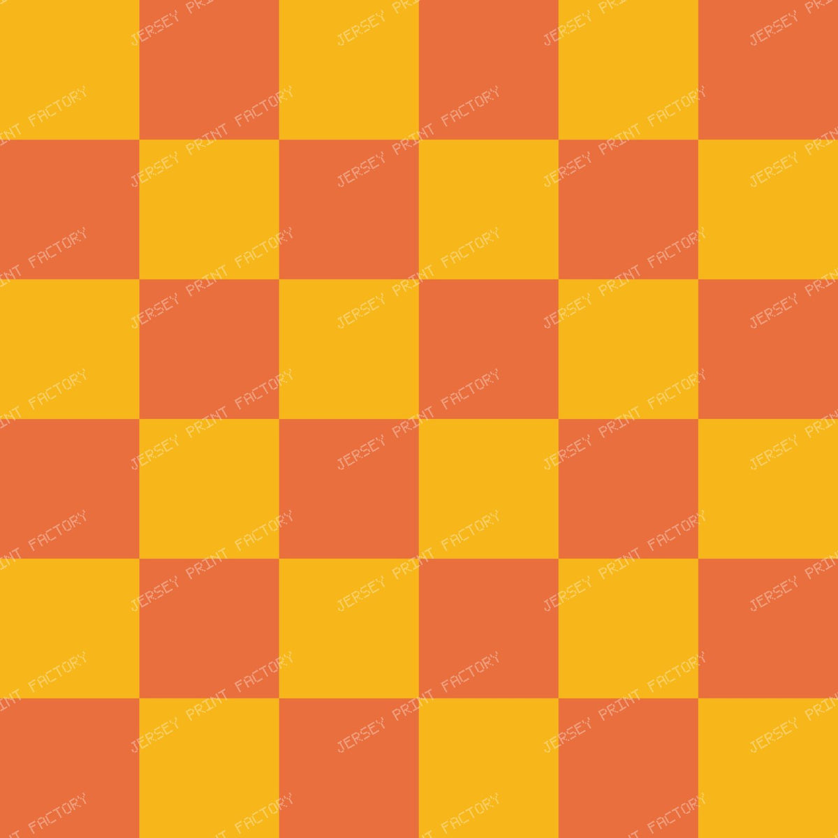 Green Squares, Navy Blue Squares, Checkered Pattern — Yellow and Orange