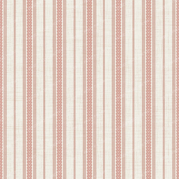 Braided Ticking Stripes In chestnut