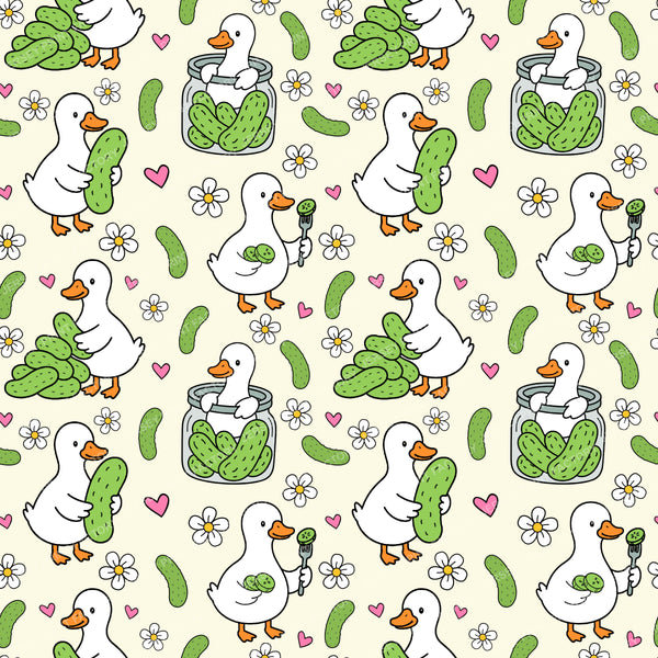 Silly Pickle Goose In Ivory