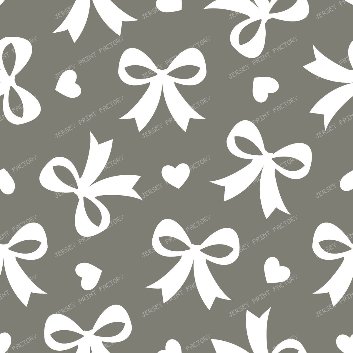 Bow Pattern, Coquette Bow, Ribbon, Cute Bow, White Bow, Hearts, Black — Gray 2