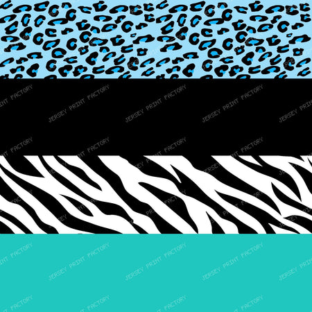Animal Print, Leopard Print, Zebra Print, Blue