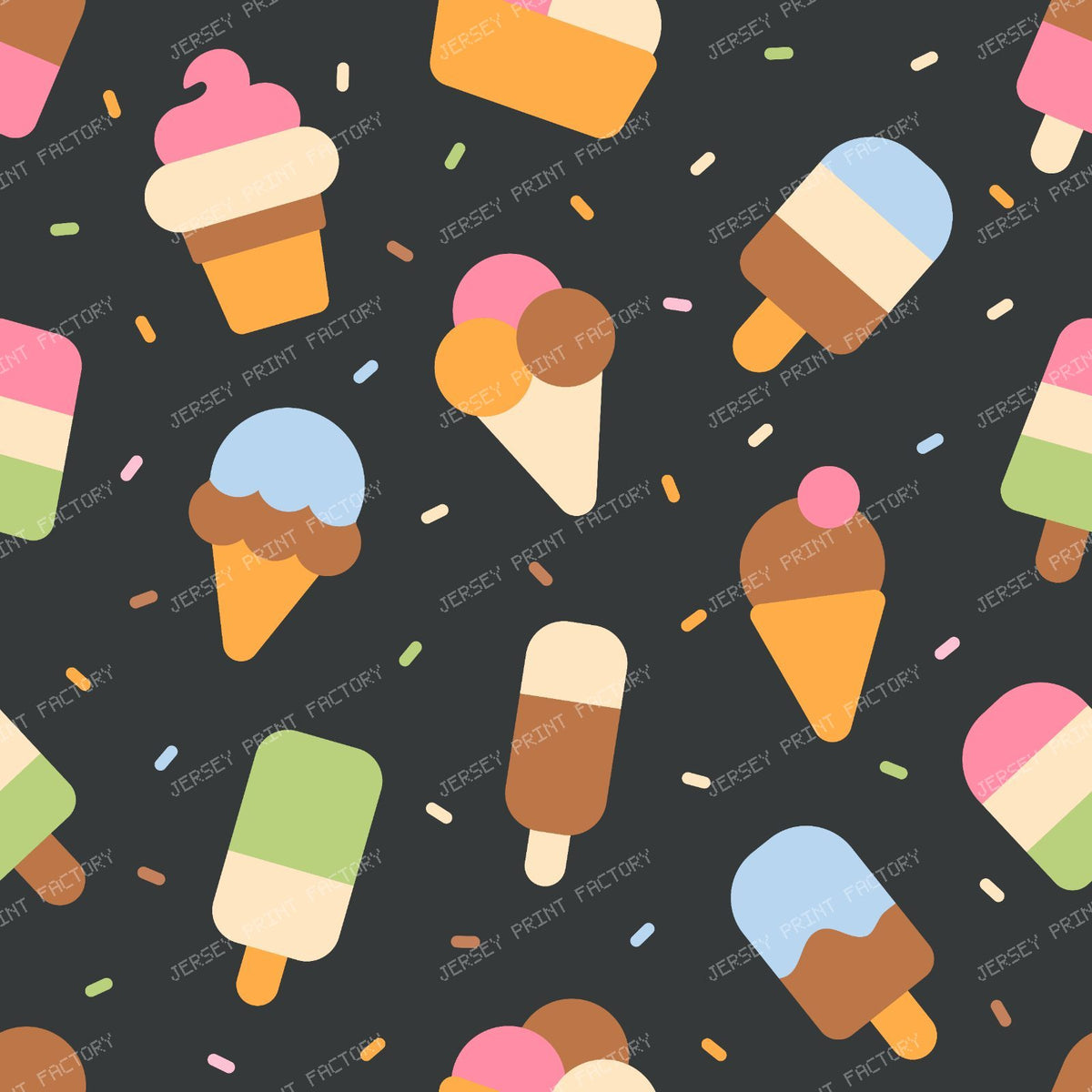 Ice Cream Cone, Ice Popsicle, Ice Cream Pattern