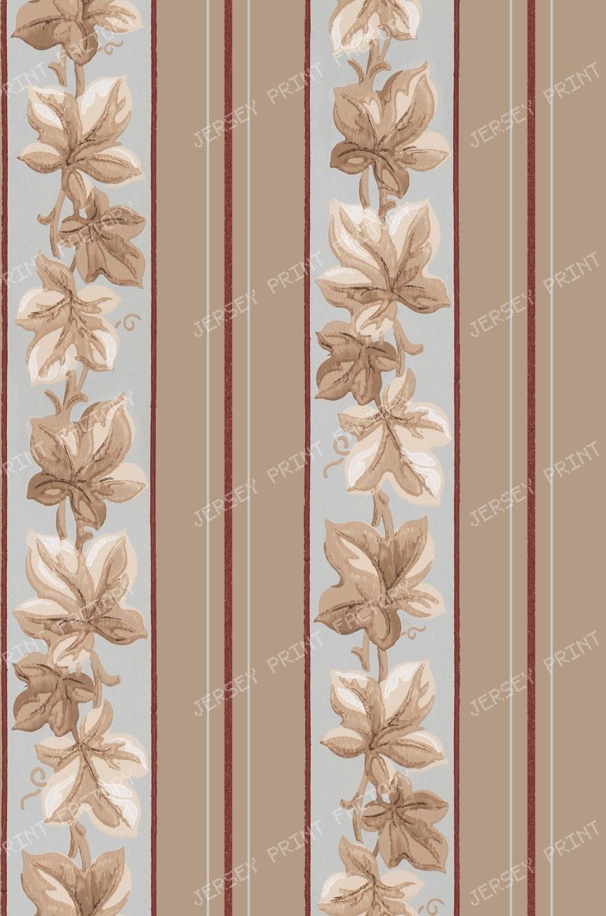 Cafe au lait leaves and stripes