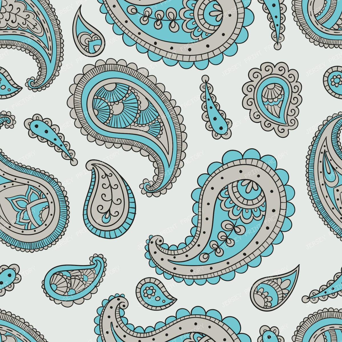 Blue Paisley, Persian Paisley, Paisley Pattern