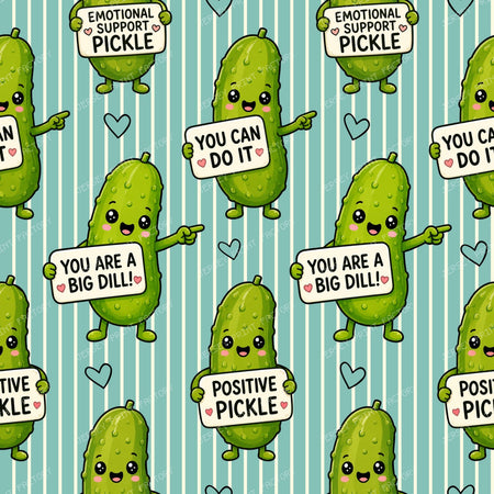 Emotional Support Pickles Blue