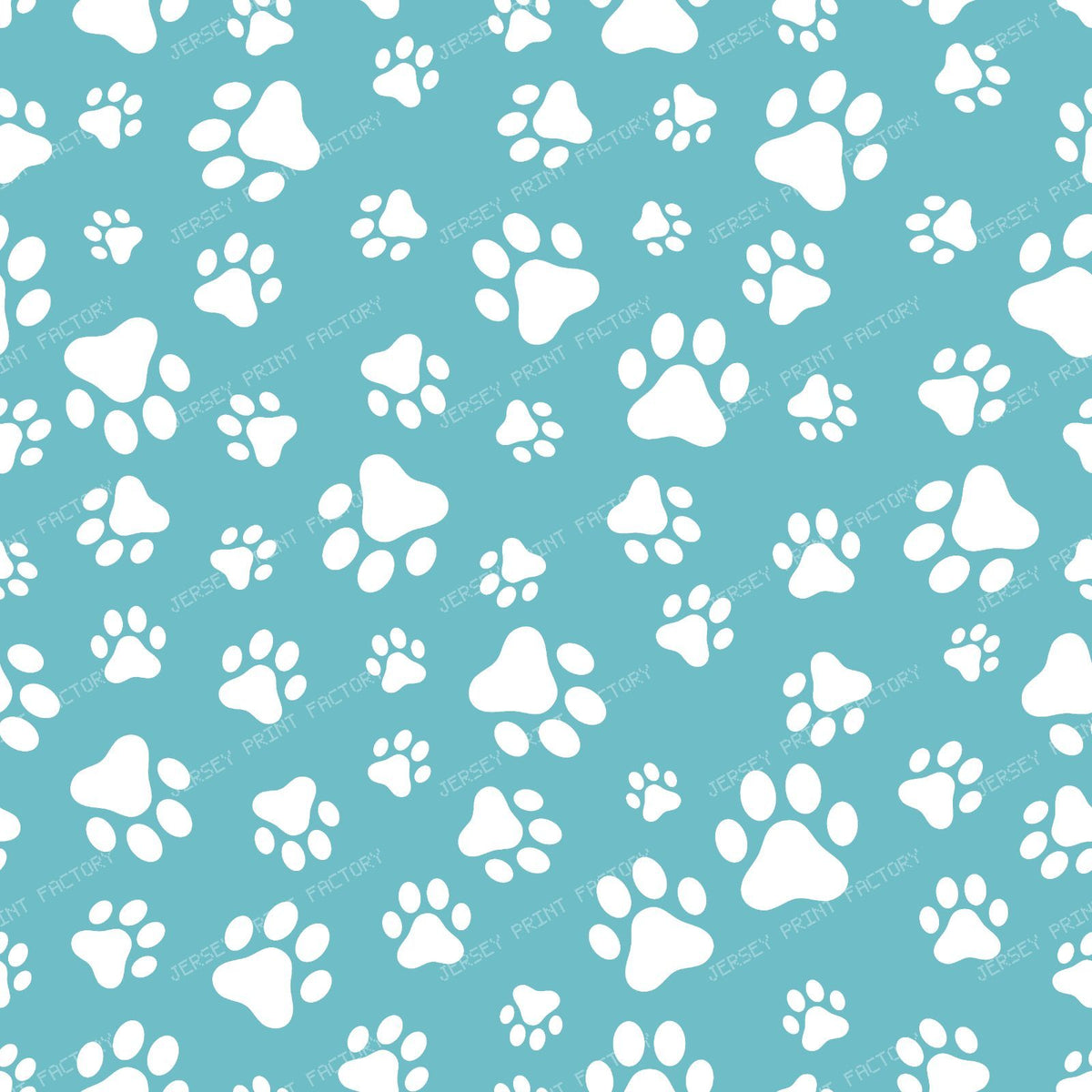Pattern Of Paws, Dog Paws, Black and White — Blue 7