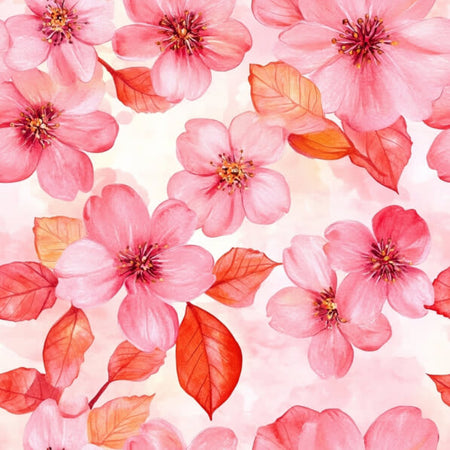 Delicate Watercolor Cherry Blossoms