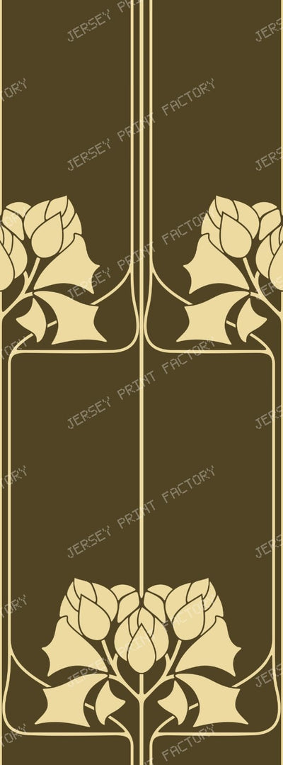Bronze art deco flowers