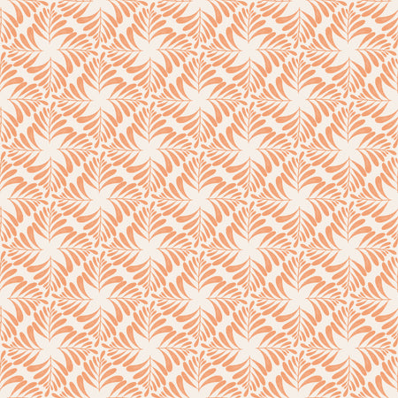 Fern Blockprint Orange