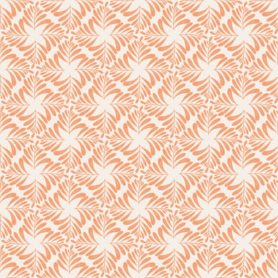Fern Blockprint Orange