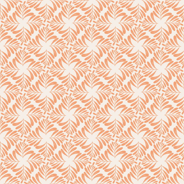Fern Blockprint Orange