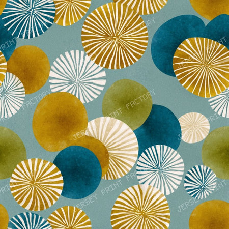 Abstract Geometric Round Shape Retro
