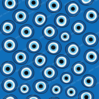 Evil Eye Pattern, Turkish Eye, Nazar Talisman, Mati, Mataki, Hamsa — Navy Blue 3