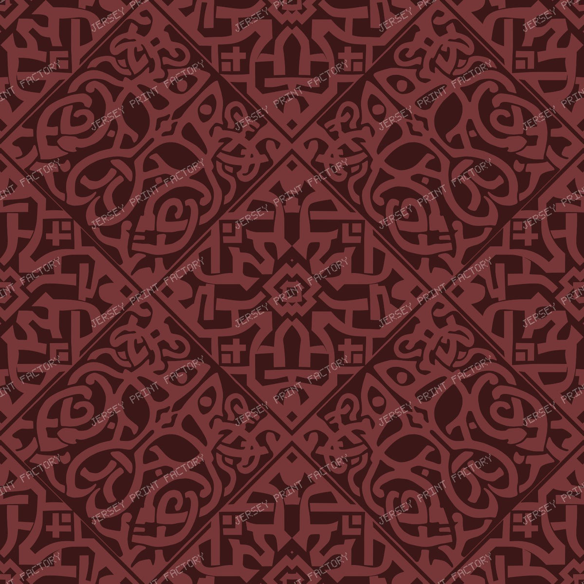 Celtic Viking Mask in Burgundy