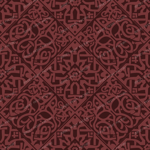 Celtic Viking Mask in Burgundy