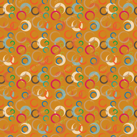 2026 PJP 100 — 05 Crescent Moons Round Brush Strokes - Apricot Background