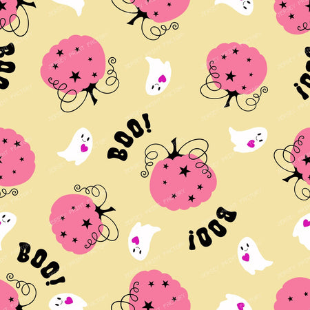 Pumpking Pop  Halloween soft green background — cream