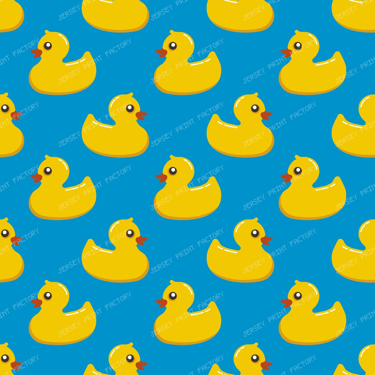 Pattern Of Ducks, Cute Ducks, Rubber Ducks, Yellow Ducks — Blue 3