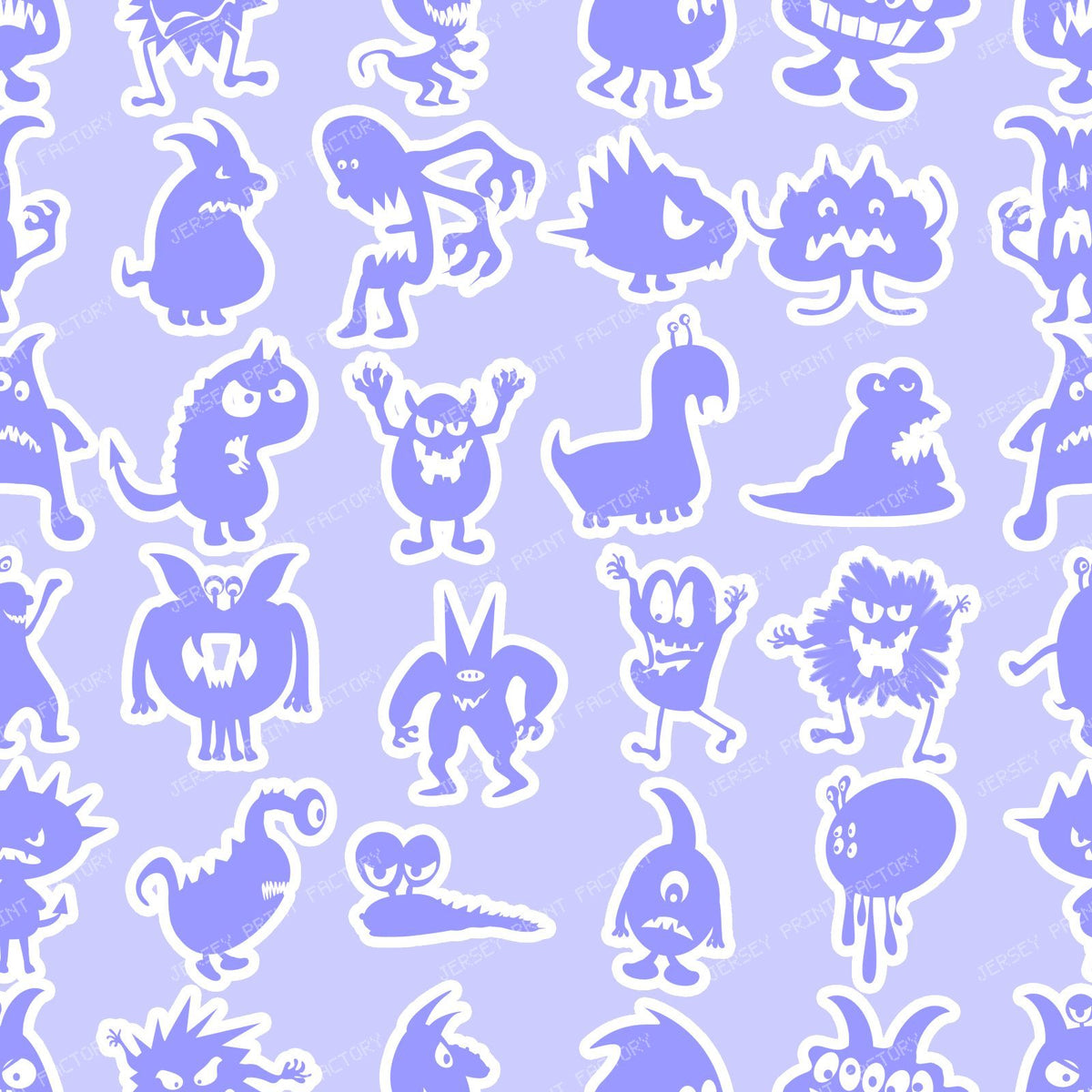 Periwinkle Blue Monsters