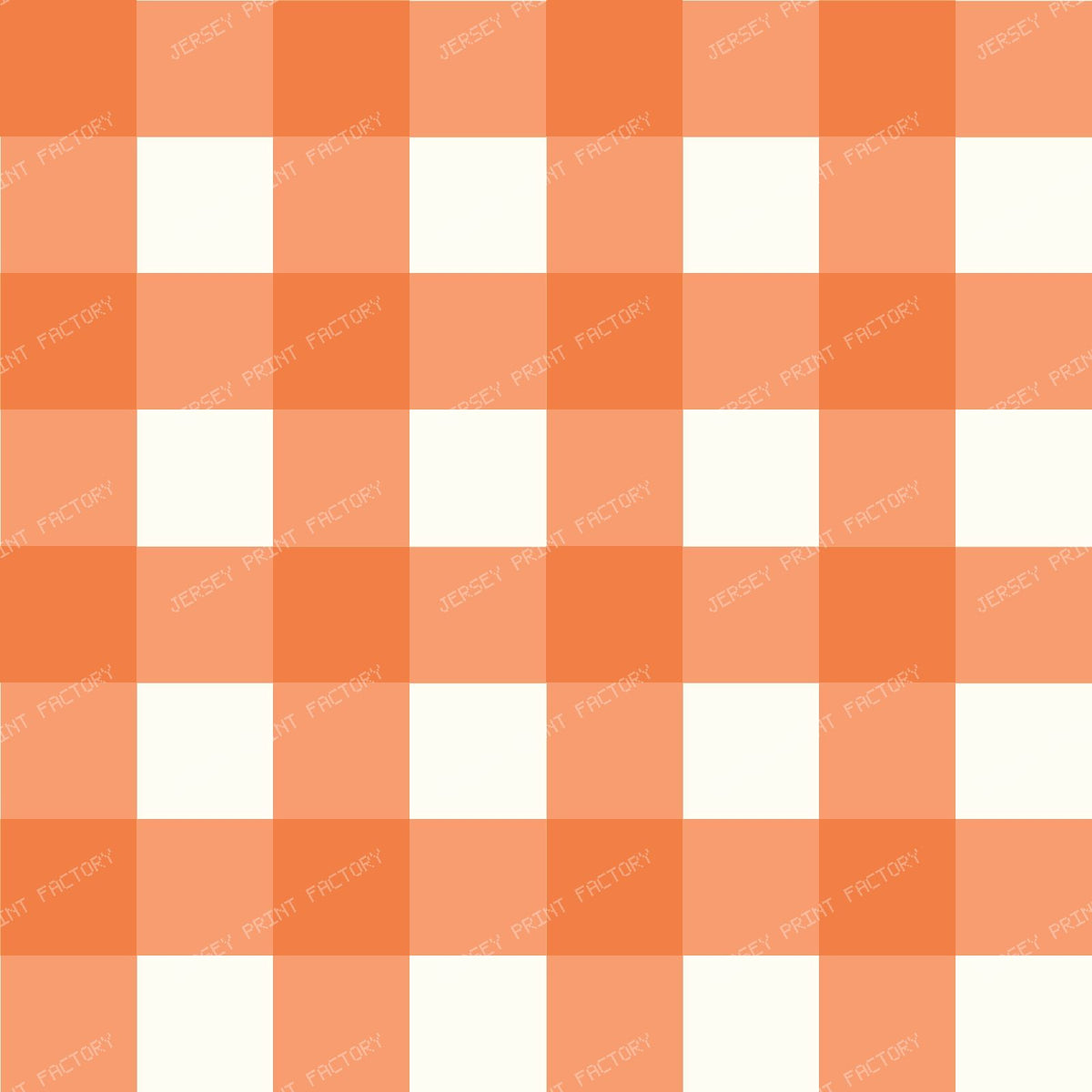 Happy Gingham Orange