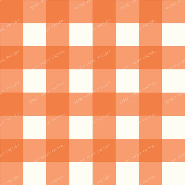 Happy Gingham Orange