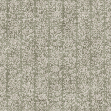 Sara - Stamped Floral - Green